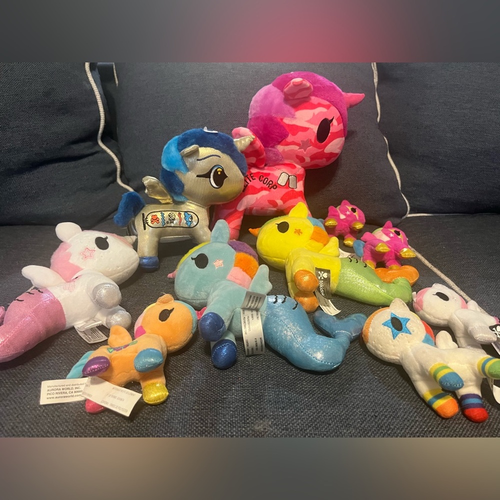 10 TokiDoki Unicorns/Mermaid Unicorns